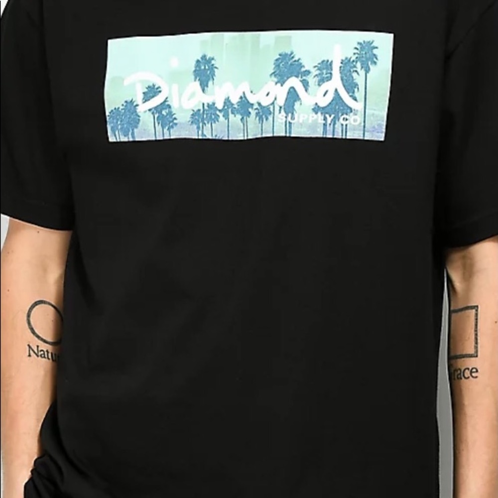 Diamond Supply Co. Palms Box Logo Black T-shirt 🌴